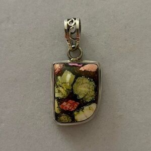 925 Sterling Silver Funky Statement Necklace Pendant Charm